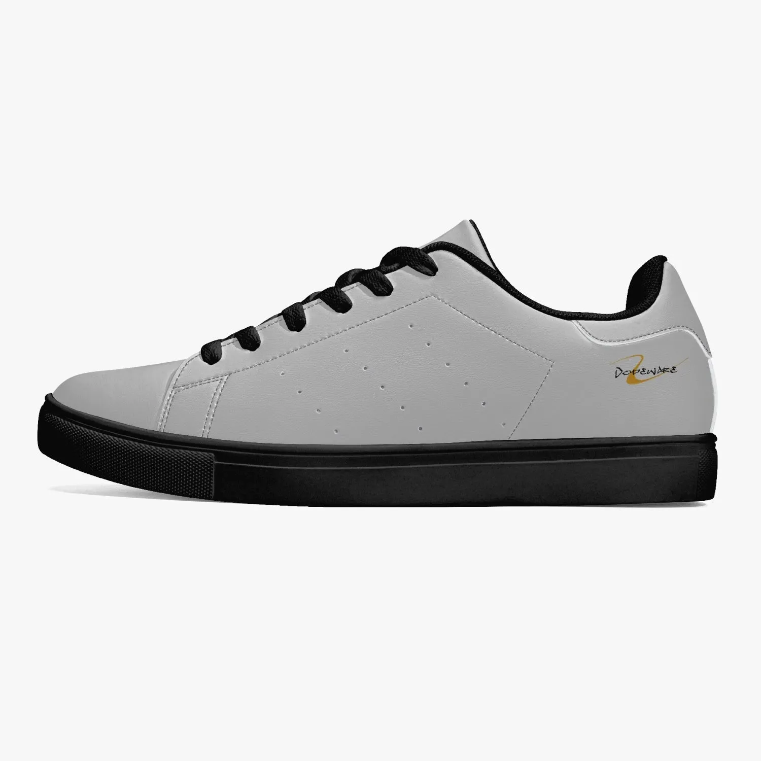 190. Classic Low-Top Leather Sneakers - White/Black