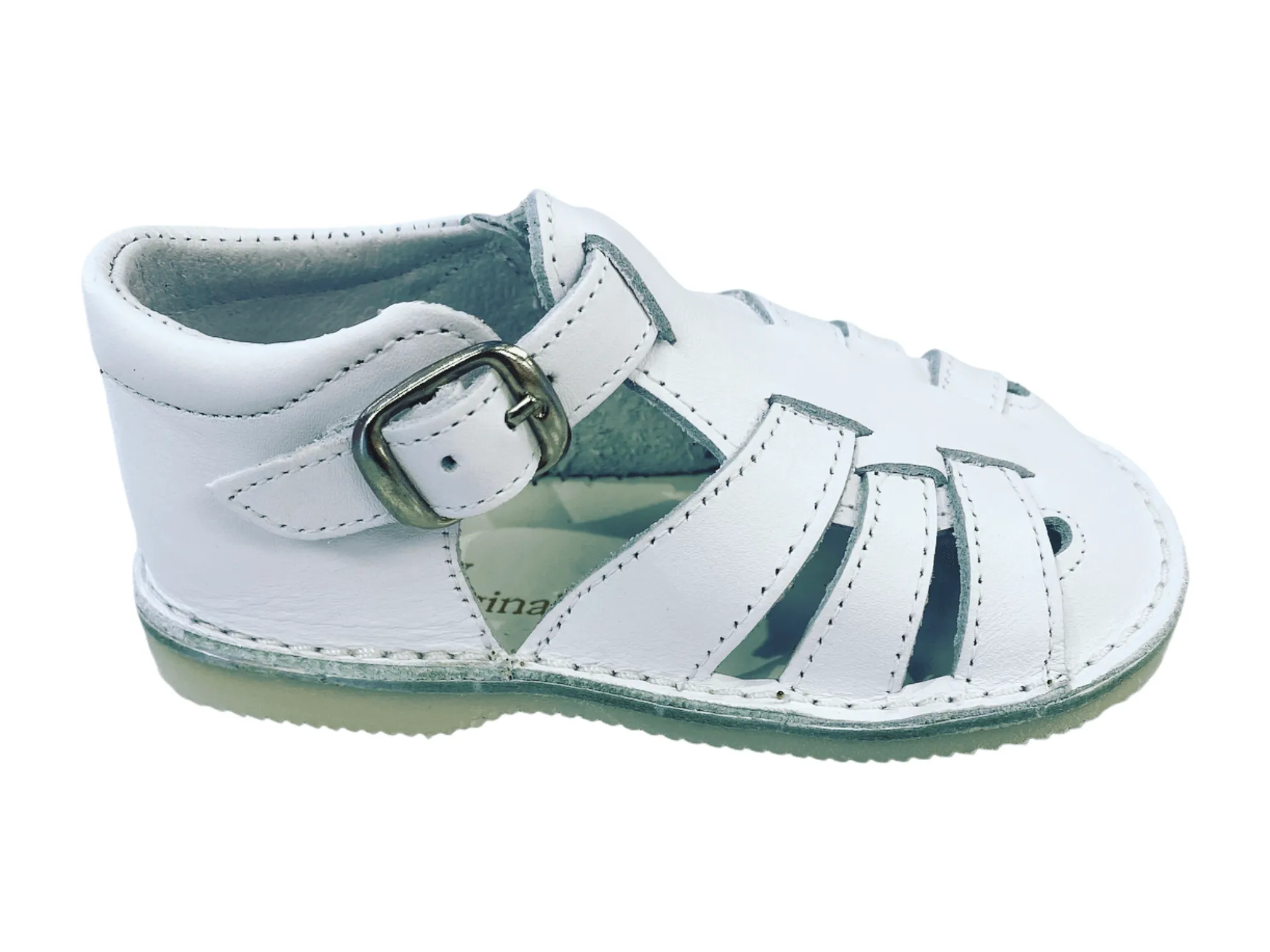 3210 Citos White Leather Sandal