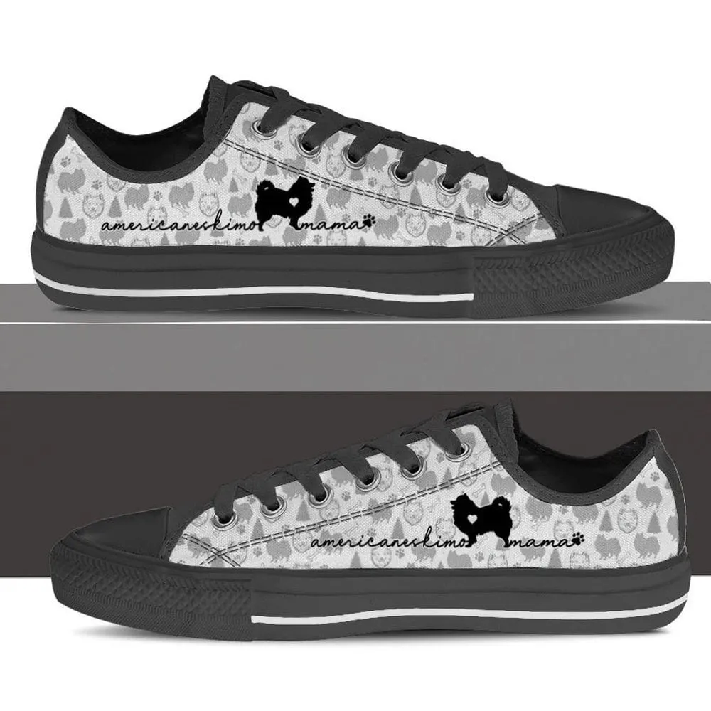 American Eskimo Low Top Shoes, Dog Printed Shoes, Canvas Shoes For Men, Women