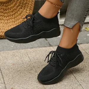 AMOZAE- - Large Size Comfortable Knitted Sneakers