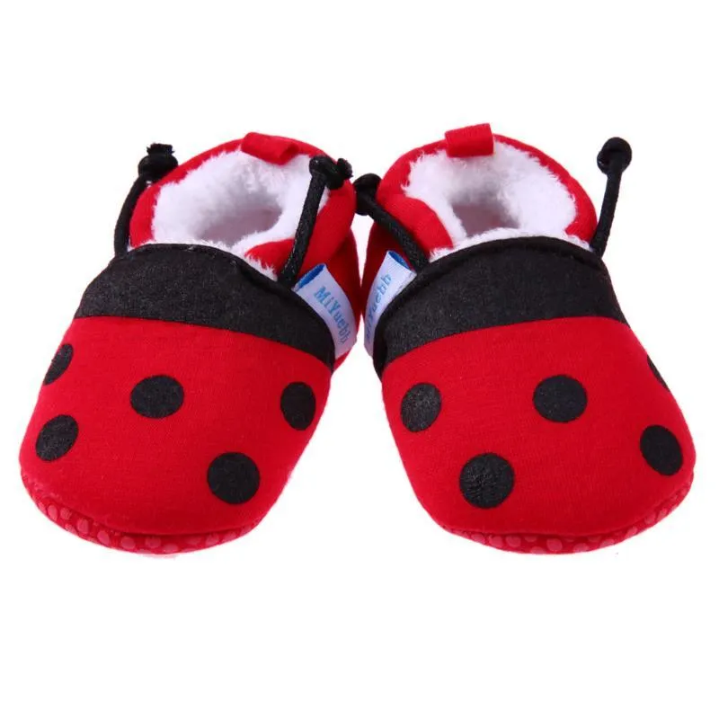 Baby Shoes Soft Cotton  Ladybug