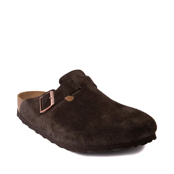 Birkenstock Men's Boston Clogs with Soft Insole, Mocha