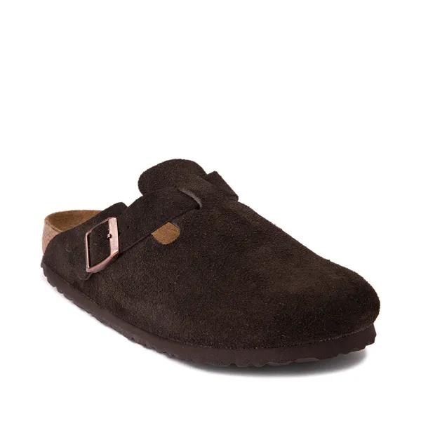 Birkenstock Women's Boston Clogs with Soft Insole, Mocha