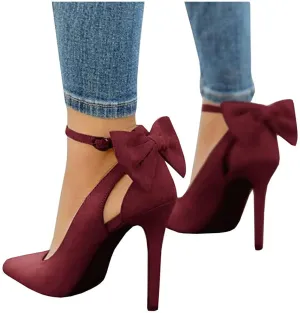 Bowtie High Heel Ankle Strap heels