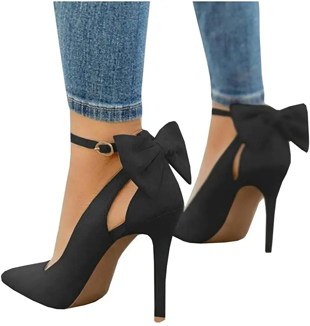 Bowtie High Heel Ankle Strap heels