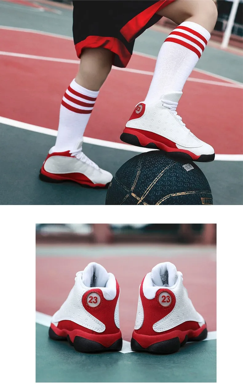 Boys Girls sneakers shockproof Kids sport shoes boy non-slip basketball shoes