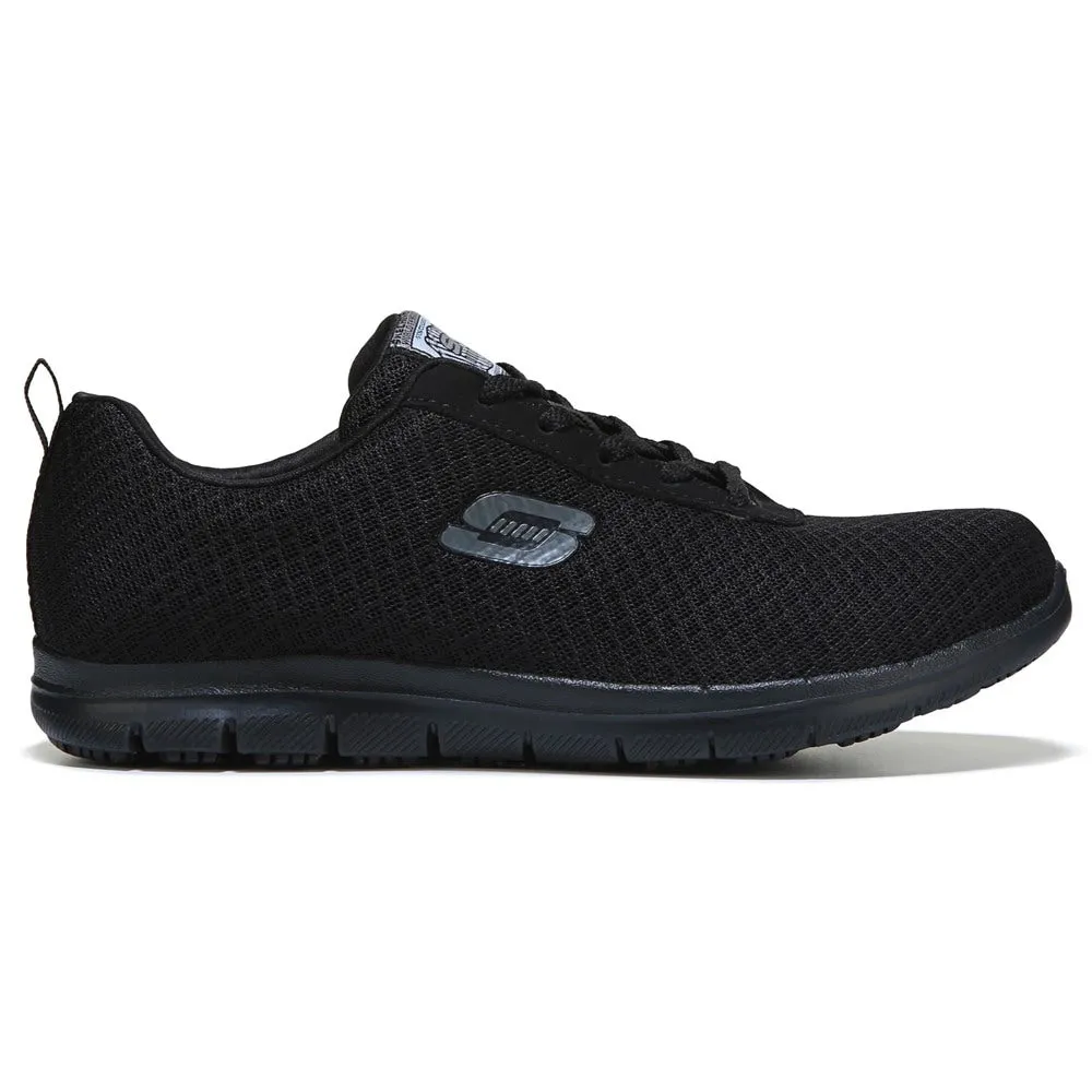 Bronaugh Skechers Work Women's Wide Non-Slip Sneakers, Black