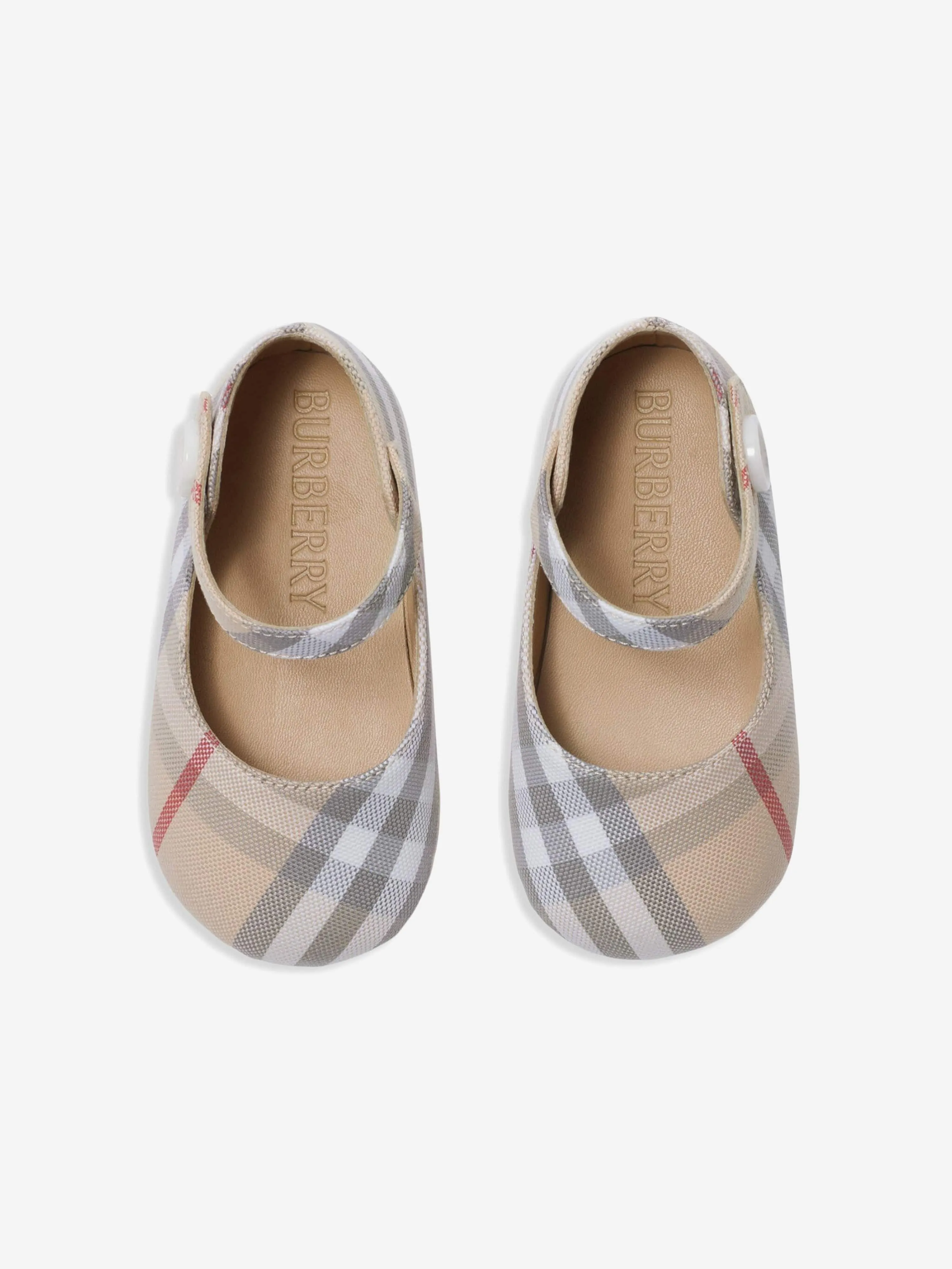 Burberry Baby Girls Taylor Pre-Walker Shoes in Beige