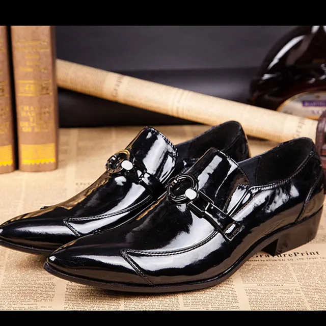 Business Elegant Pointed Toe Leather Men Shoes