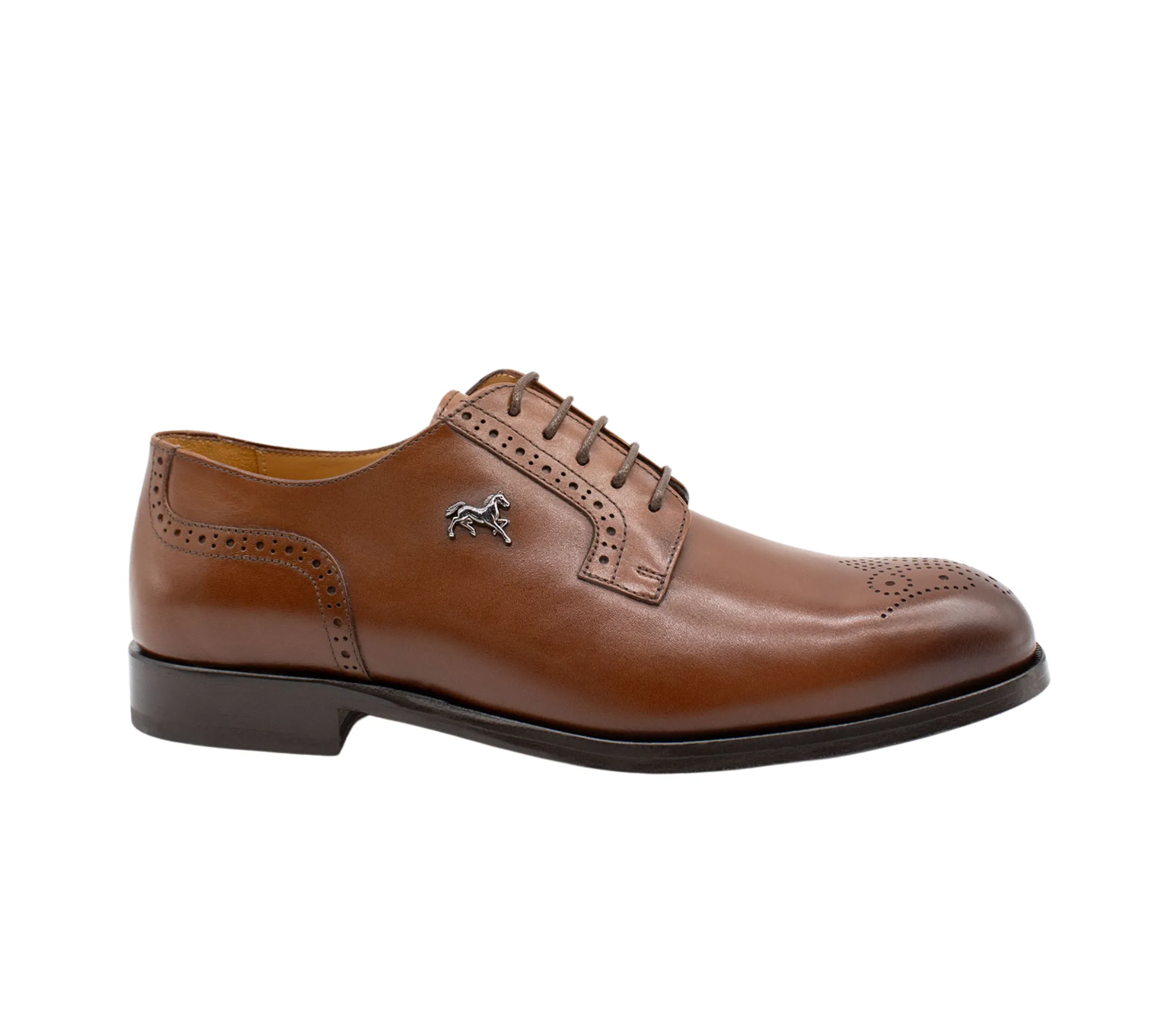 Cavalo Lusitano Leather Derby Brogue Shoes