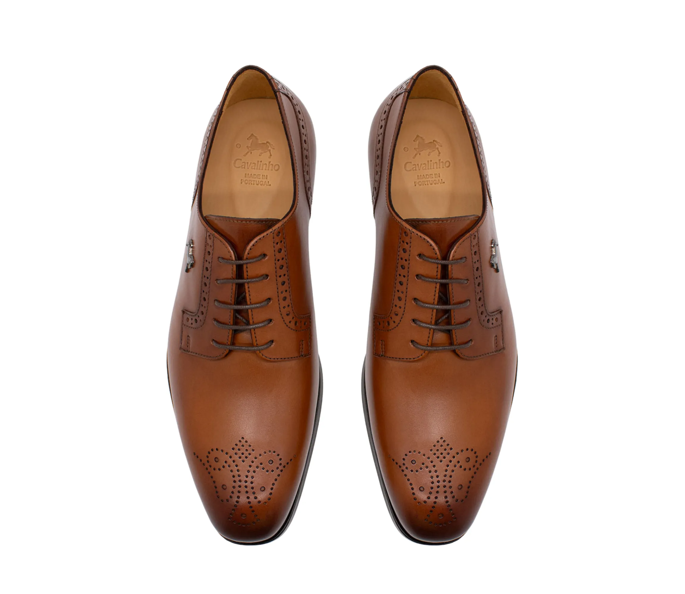 Cavalo Lusitano Leather Derby Brogue Shoes