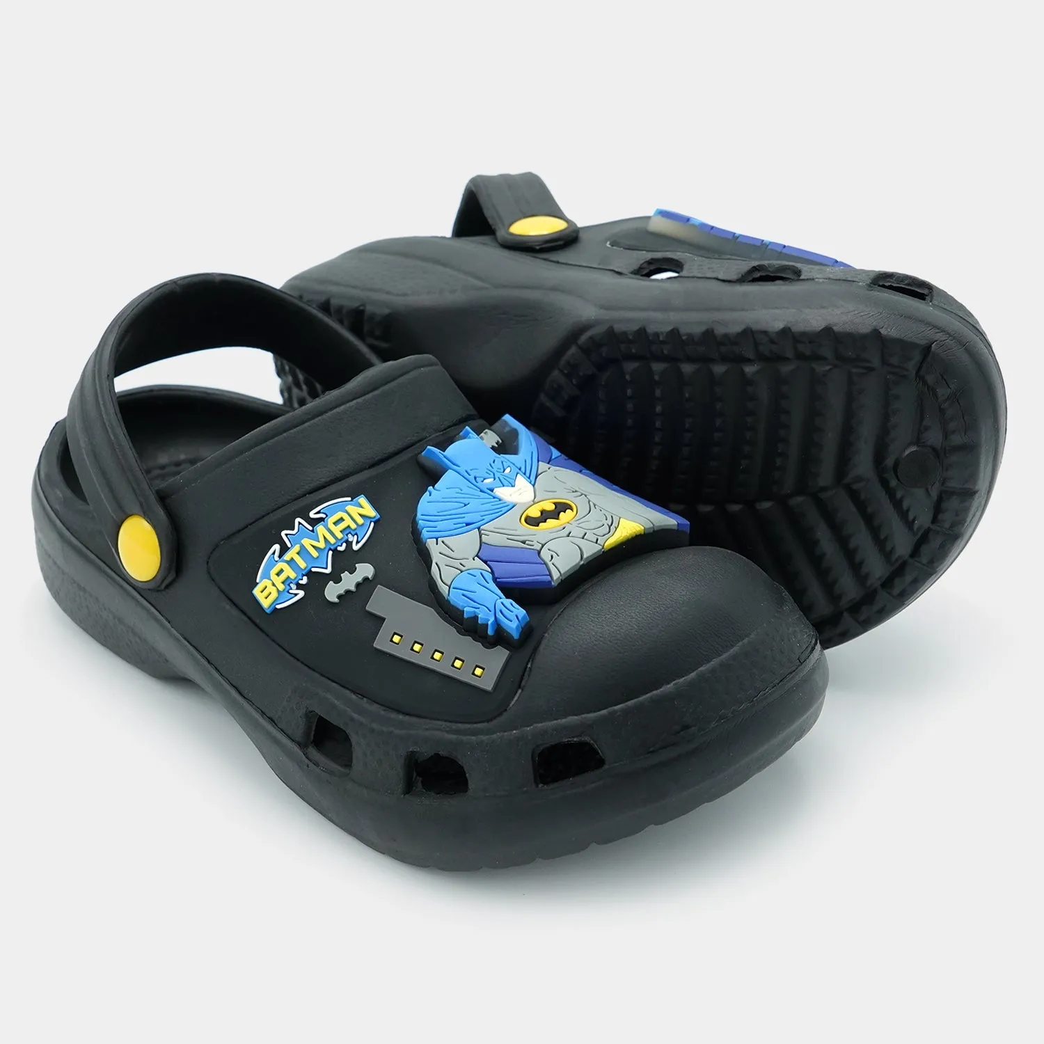 CHARACTER BOYS Clogs LIGHTNING NON-SLIP SLIPPER-BLACK