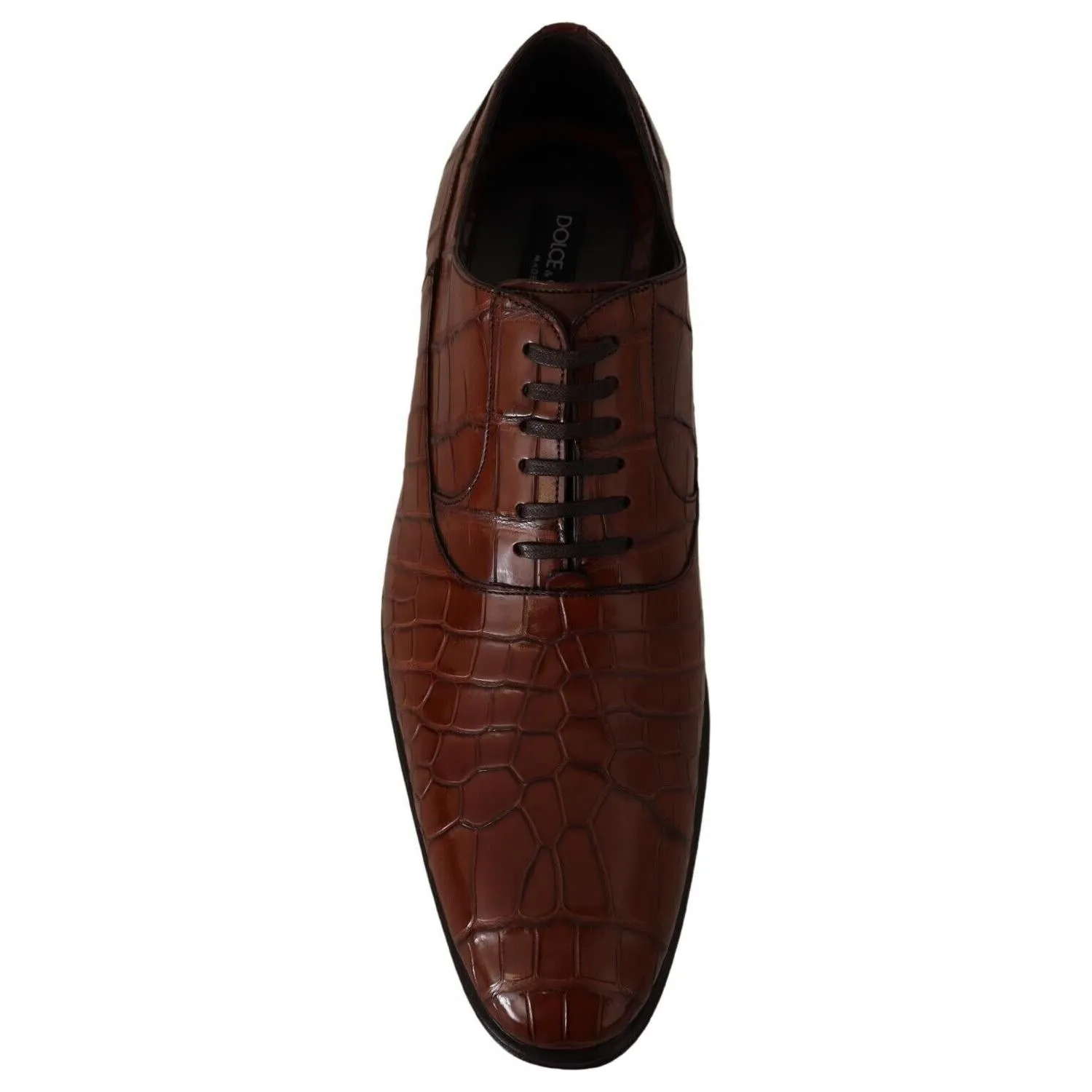 Dolce & Gabbana Elegant Exotic Crocodile Leather Formal Shoes