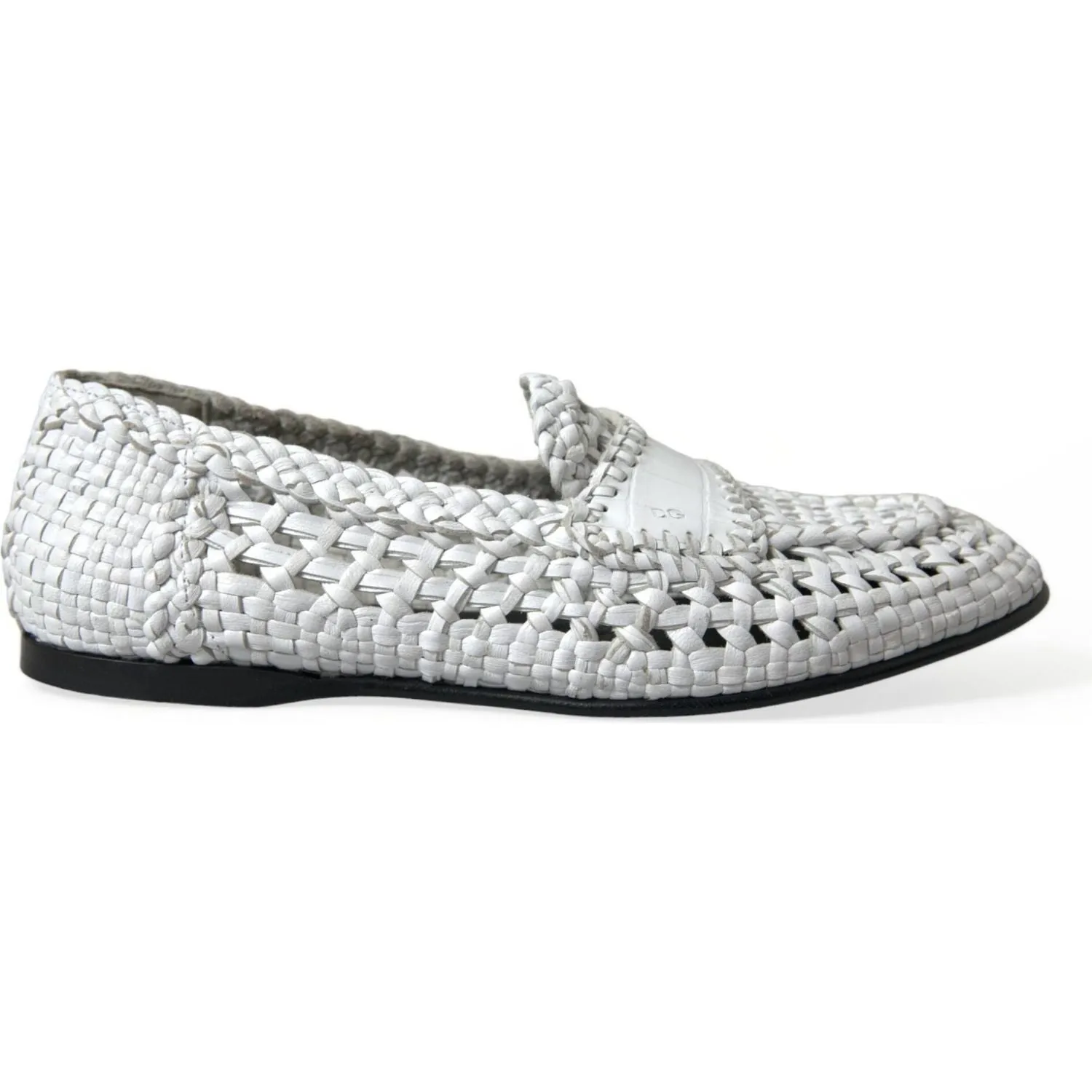 Dolce & Gabbana Elegant White Loafer Slip-Ons