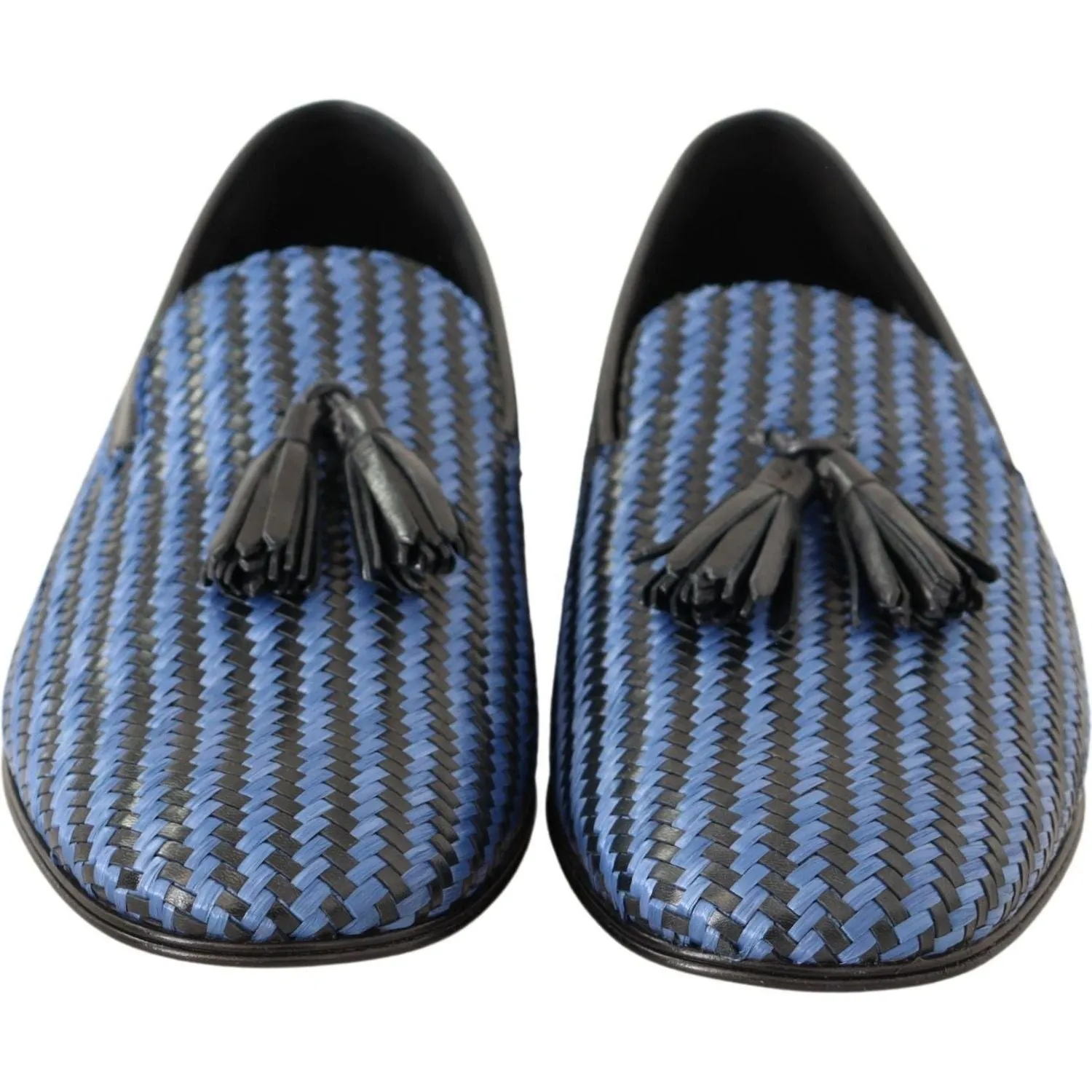 Dolce & Gabbana Elegant Woven Leather Loafers