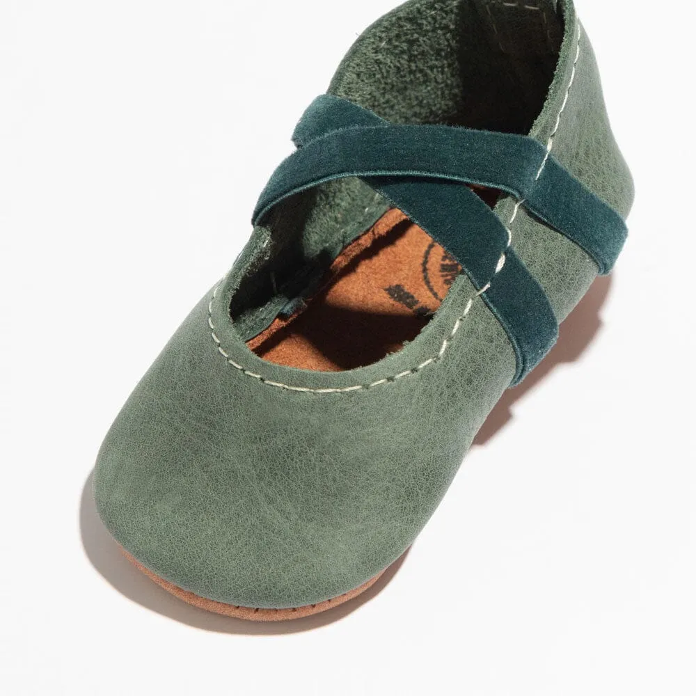 Evergreen Ballet Slipper Baby Shoe