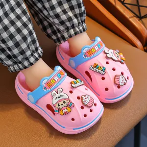 Feeling like stepping on shit 2023 new summer thickened soft-soled cartoon non-slip boys and girls beach children's hole-in-the-wall shoes