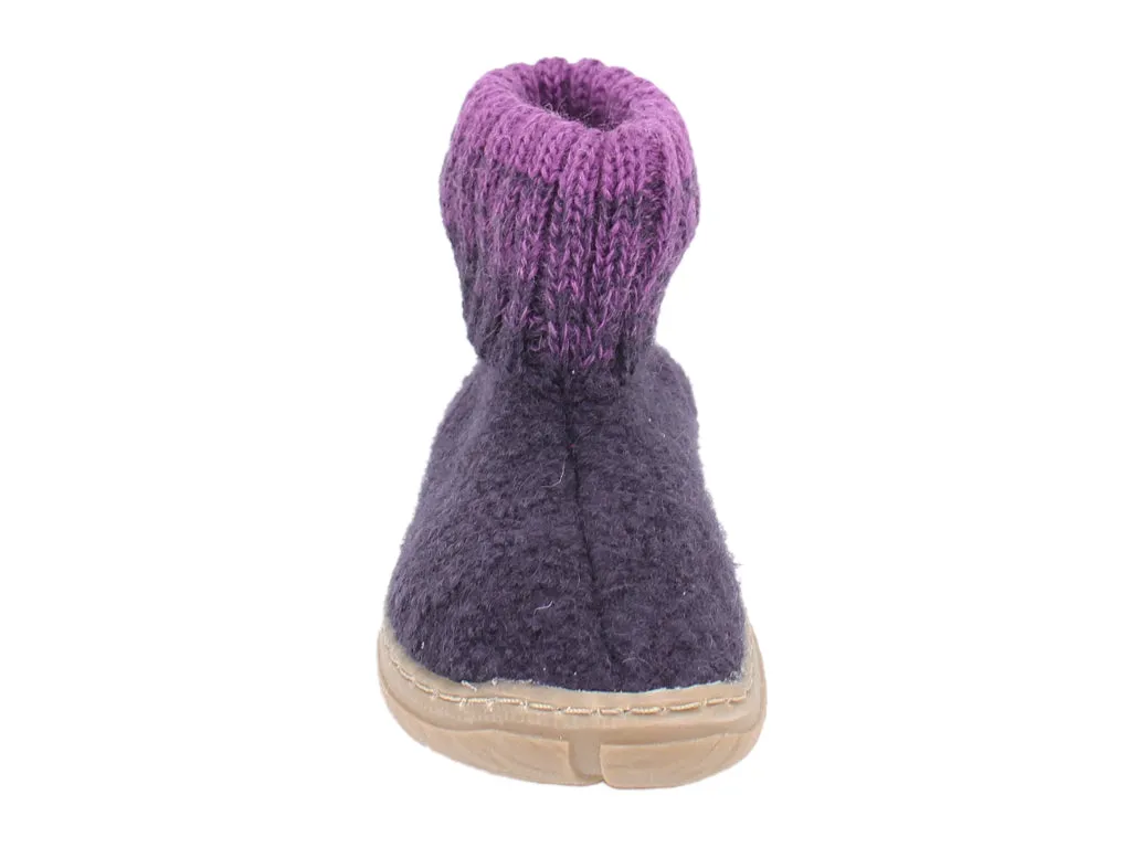 Haflinger Children's slippers Yuki Lavender