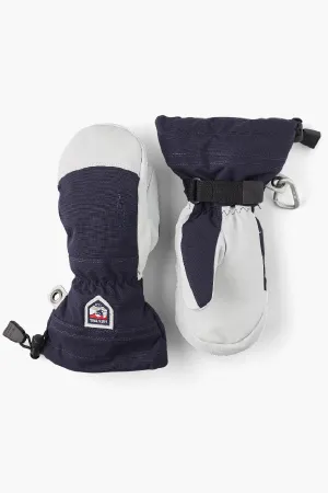 Hestra Army Leather Heli Ski Jr. Mitt - Navy