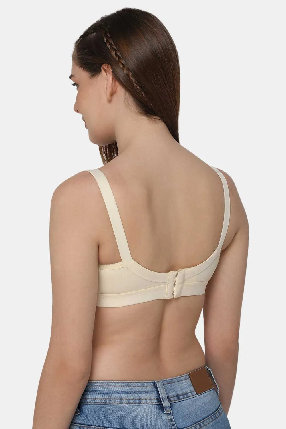 High Coverage Non-Padded Non-Wired Intimacy Full-Figure Everyday Bra - Skin