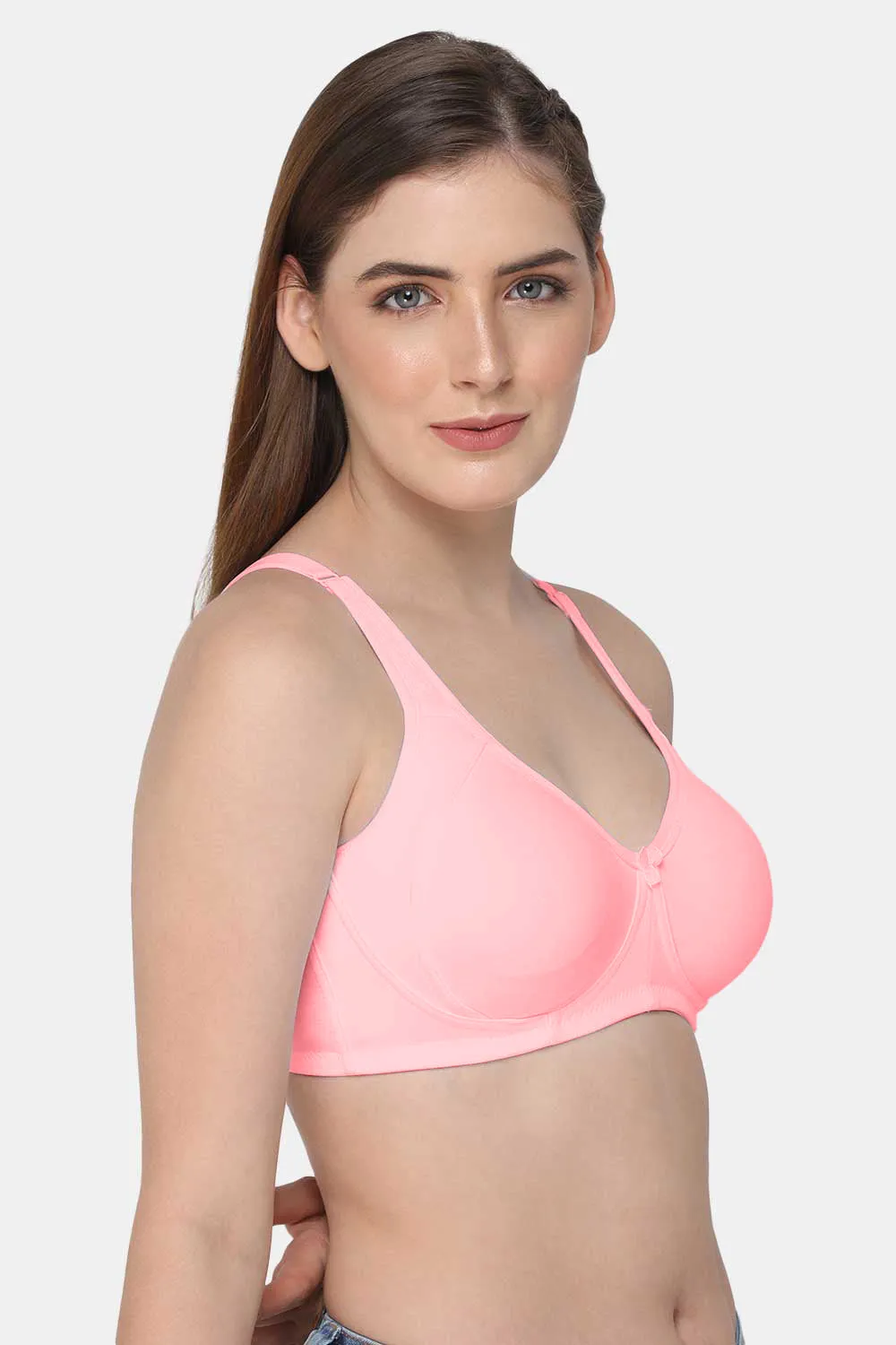 High Coverage Non-Wired Non-Padded Intimacy T-Shirt Bra Other Shades- DEFM