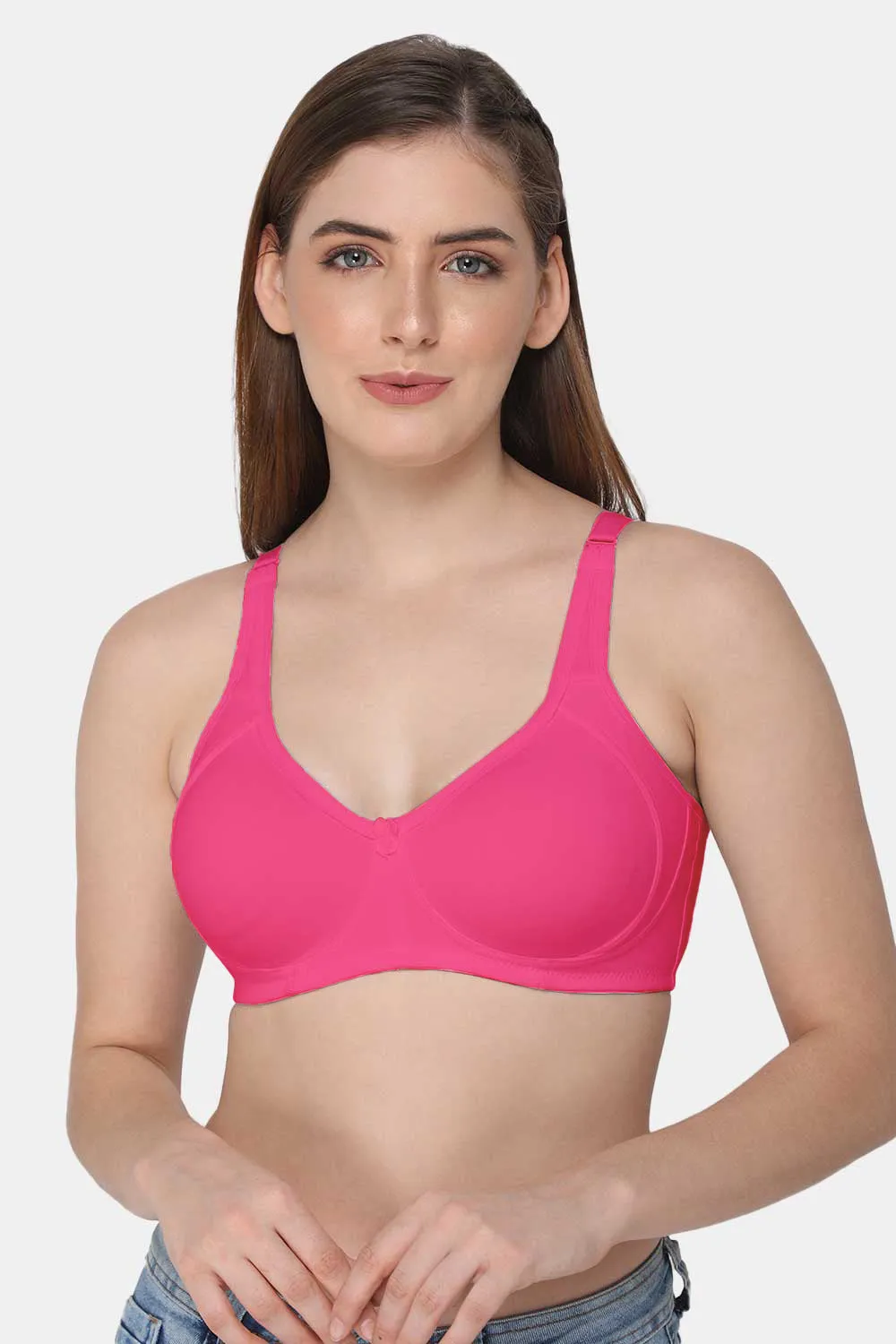 High Coverage Non-Wired Non-Padded Intimacy T-Shirt Bra Other Shades- DEFM