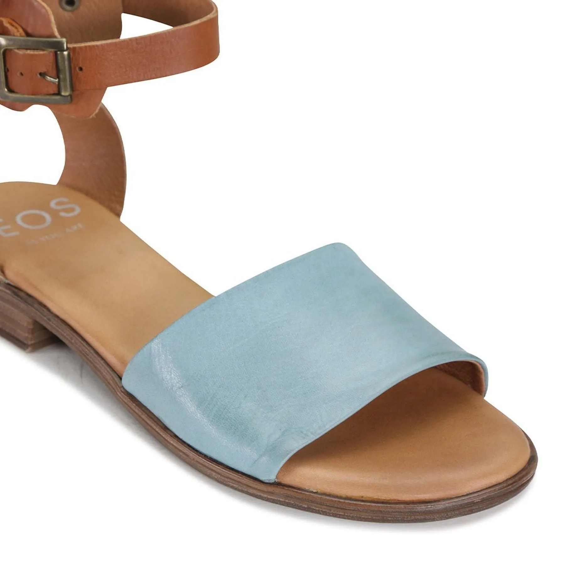 ILOS ANKLE STRAP. LEATHER SANDALS