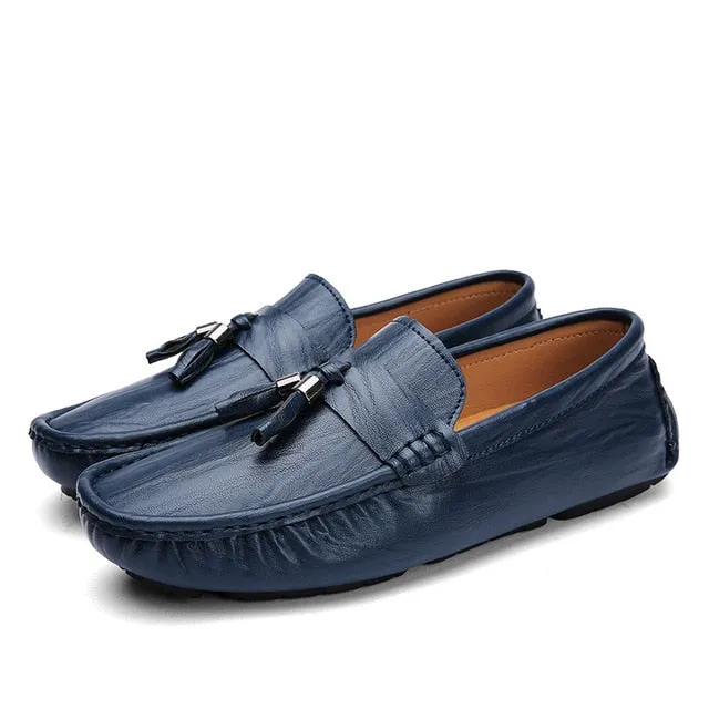 Light Casual Comfortable Genuine Leather Slip On Shoe