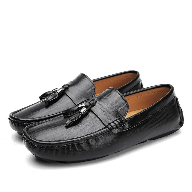 Light Casual Comfortable Genuine Leather Slip On Shoe