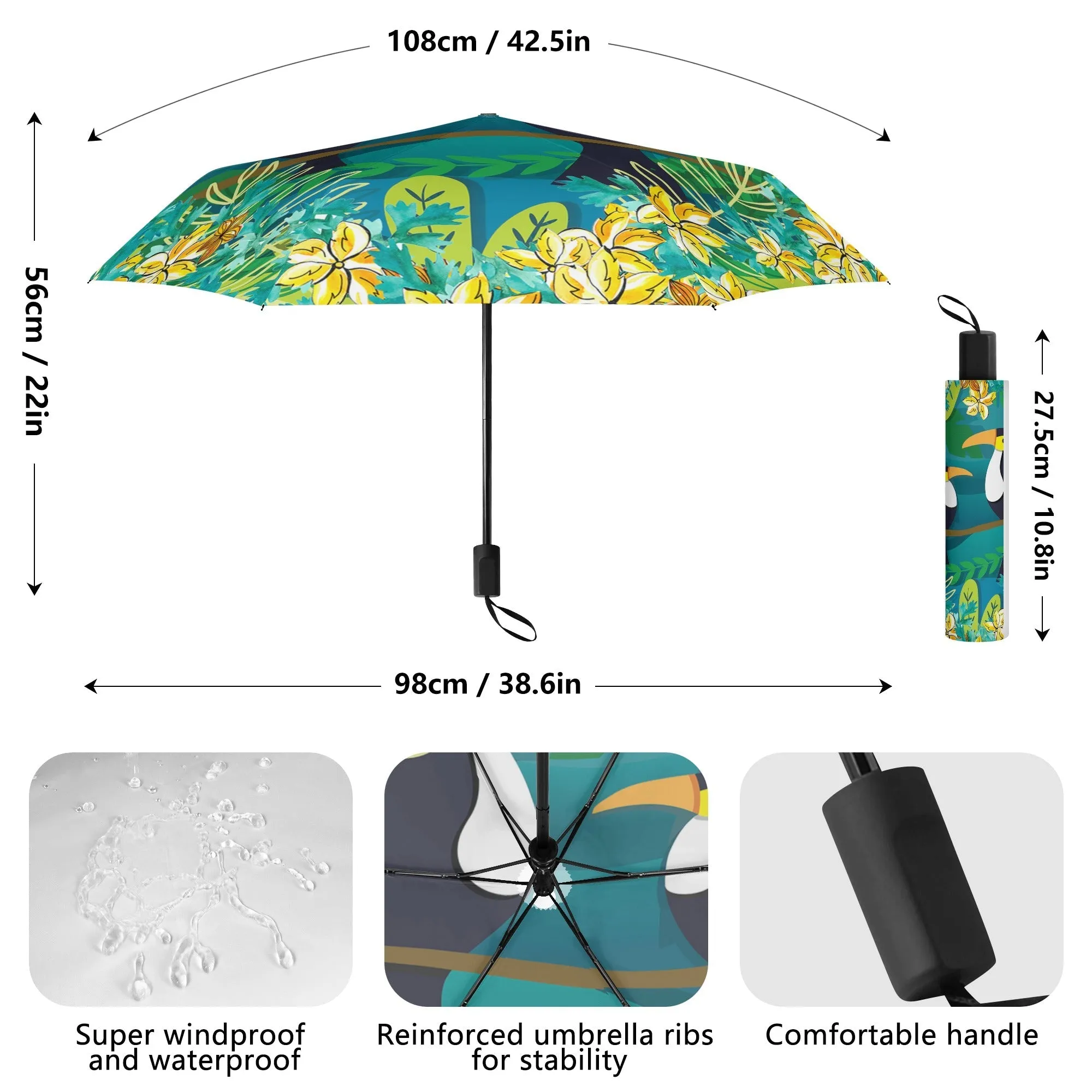 Lightweight Manual Folding Umbrella