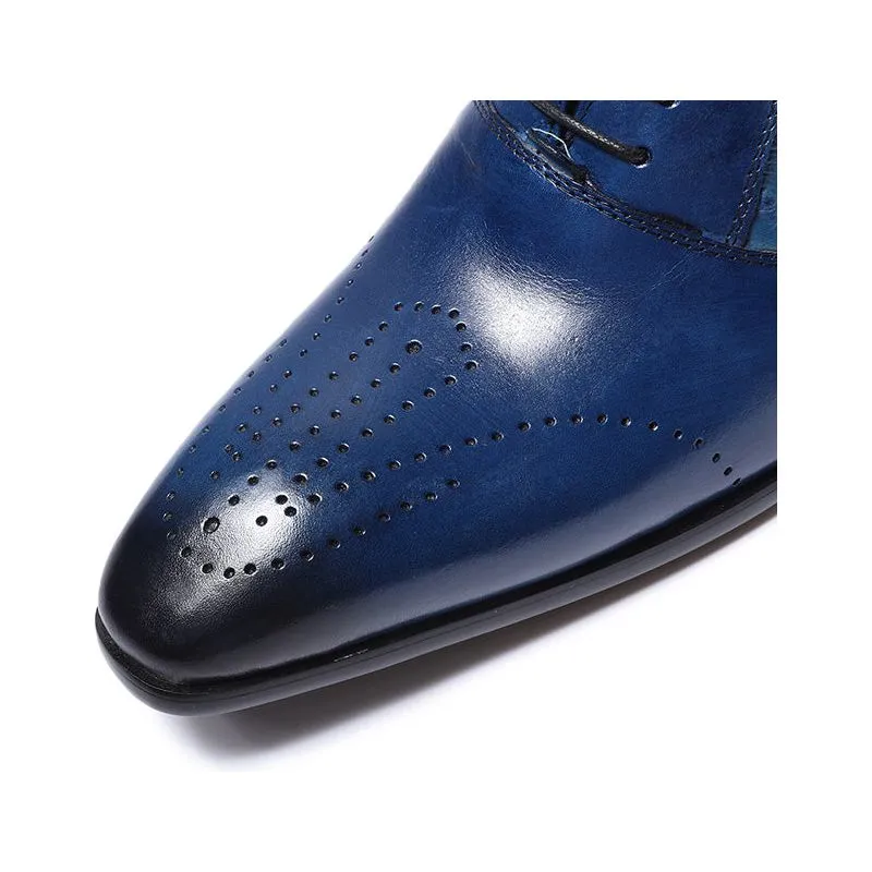 LuxePrint Exotic Lace-Up Oxford Brogue Casual Shoes