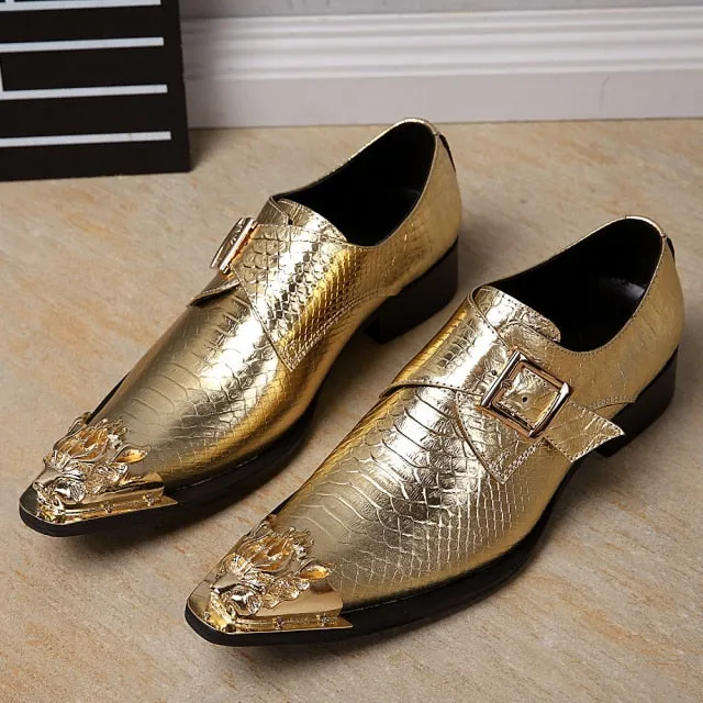 Luxury Brand Noble Elegant Leather Men Dress Shoes