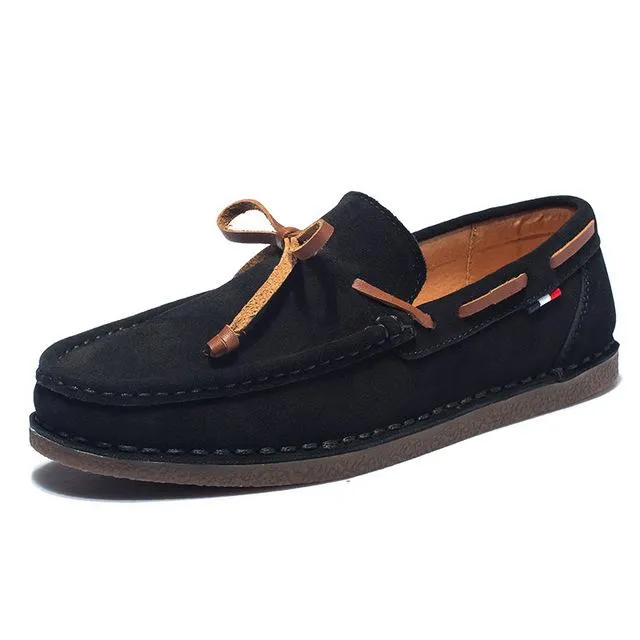 Luxury Genuine Leather Boat Shoes - 3 Colors