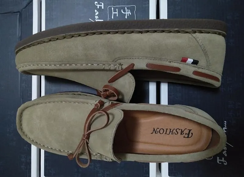 Luxury Genuine Leather Boat Shoes - 3 Colors