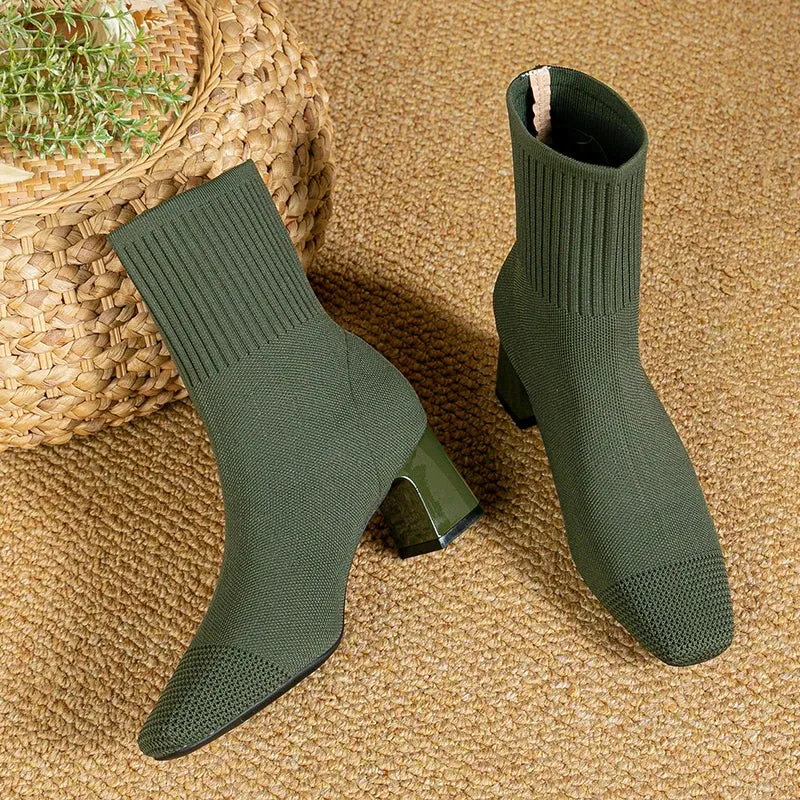 Marlinda™ | Elegant High Heeled Boots in Solid Colors