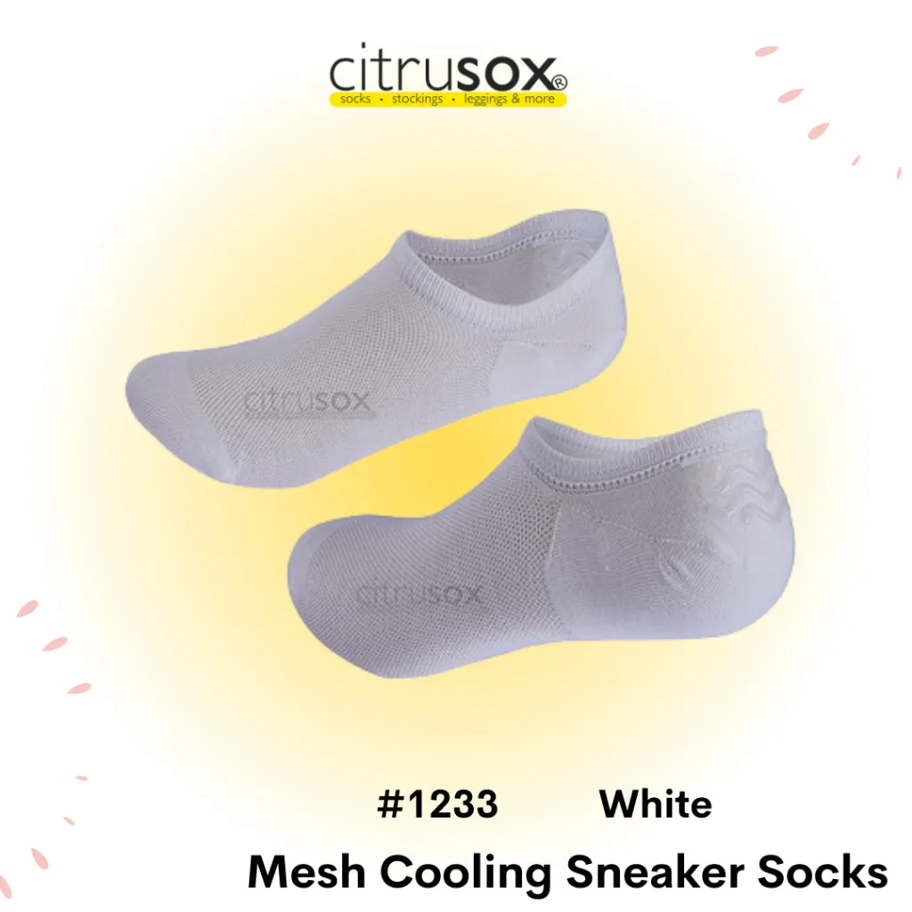 Mesh Thin Sneaker Socks with Non-slip Heel