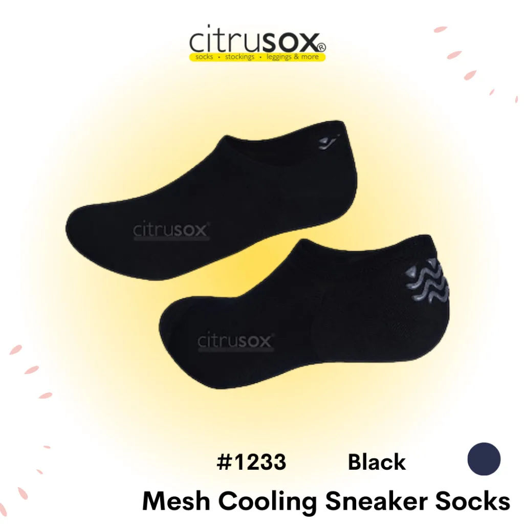 Mesh Thin Sneaker Socks with Non-slip Heel