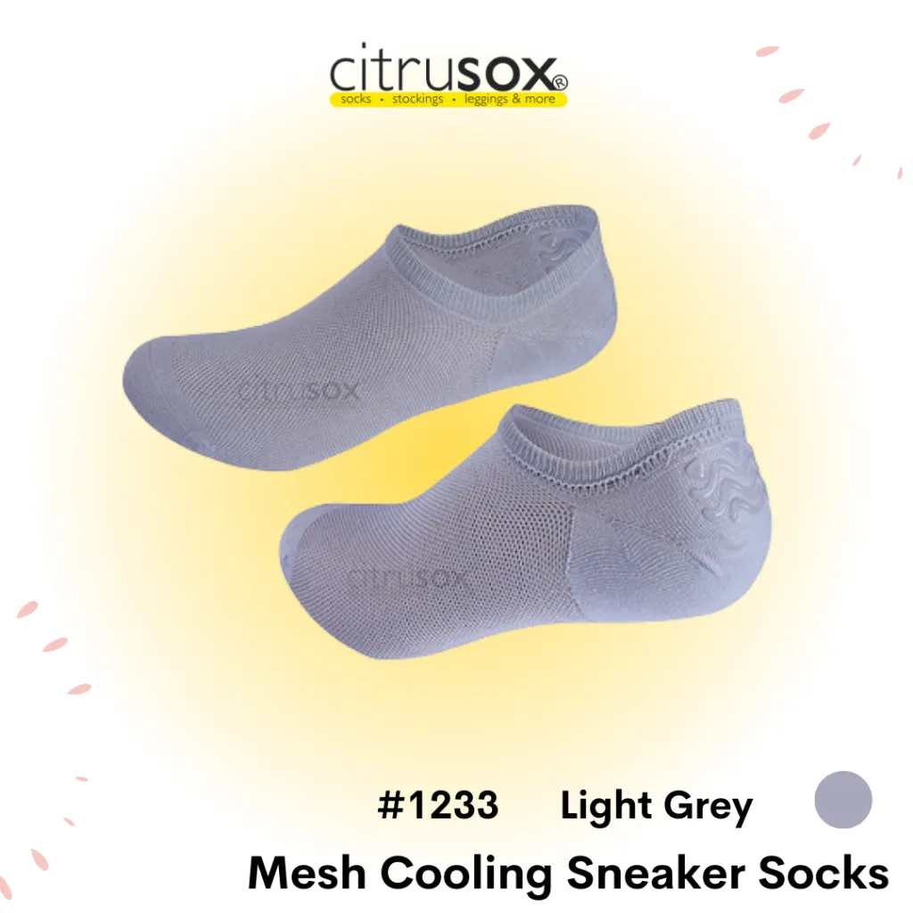 Mesh Thin Sneaker Socks with Non-slip Heel