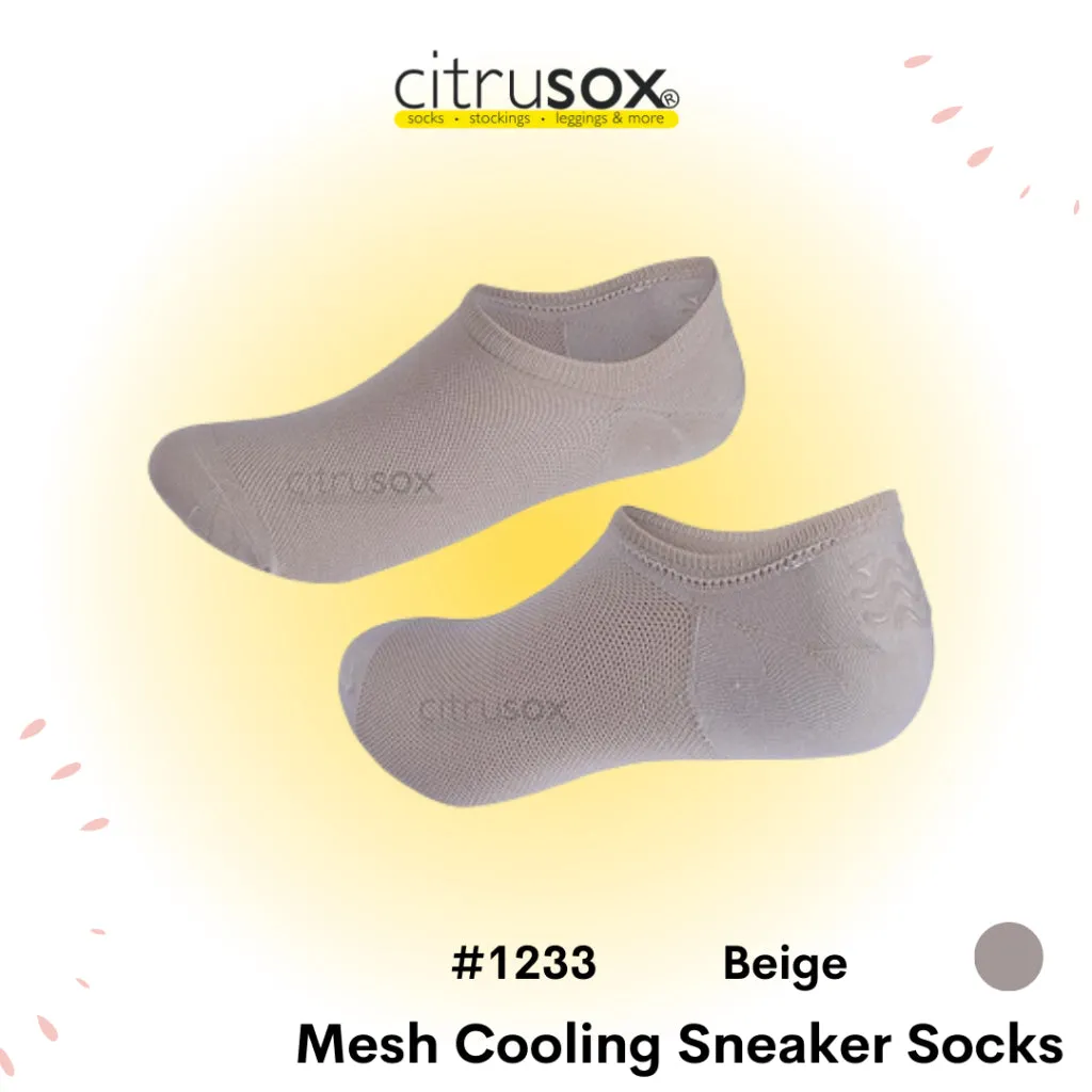 Mesh Thin Sneaker Socks with Non-slip Heel