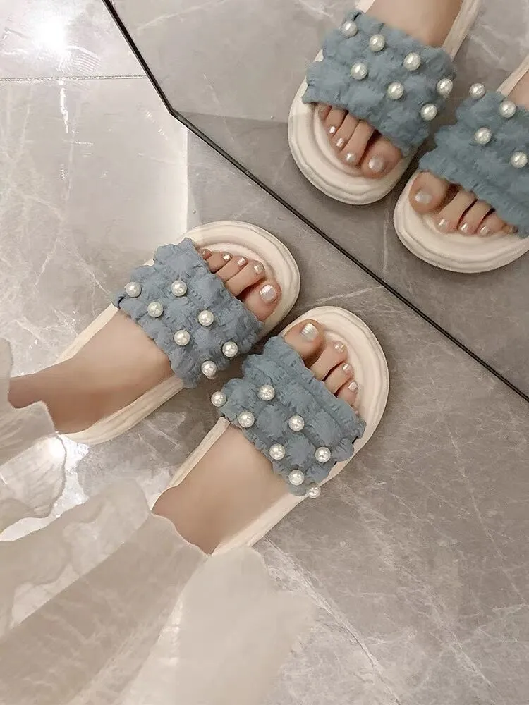 Muffin Pearl Non-slip Slipper Sandals