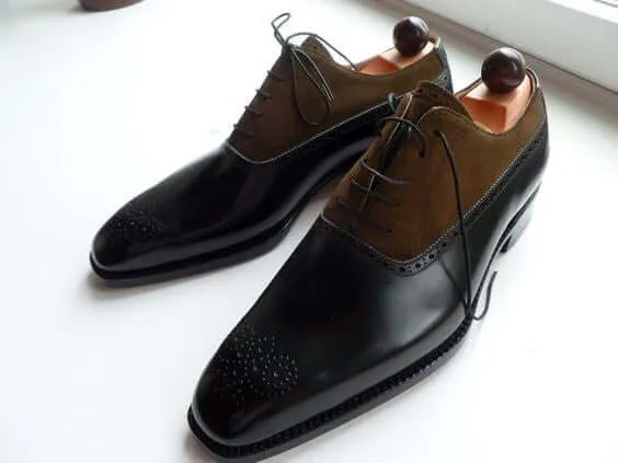 New Handmade Men Two Tone Shoes Fashion dress Shoes Formal Shoes