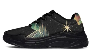 Northern Lights Chunky Sneakers - Light Breathable and Comfortable Sports Shoes with Platform Soles