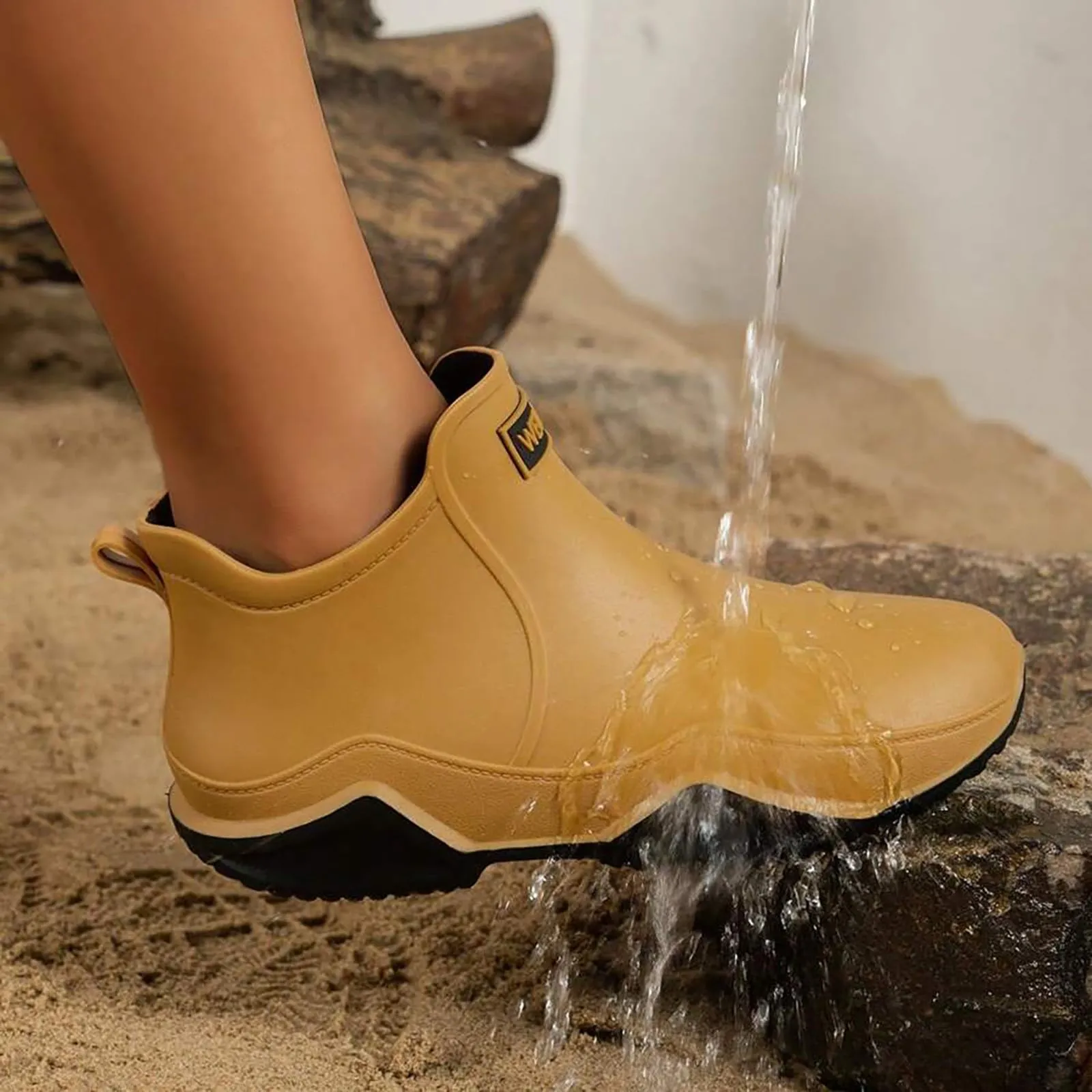 Outdoor Hiking Waterproof Shoes, Non-slip Wear-resistant Rain Boots