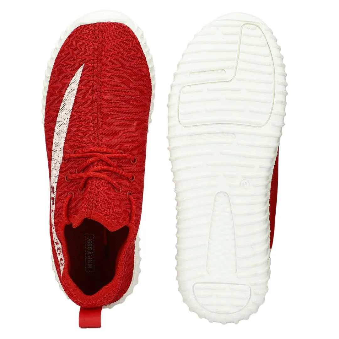 Red Trending Sneakers For Multipurpose Use