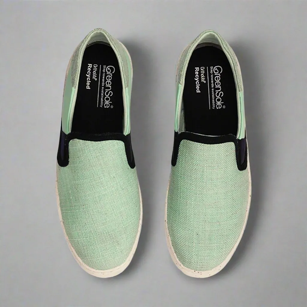 Seafoam Swirl Women's Slip-On Shoes