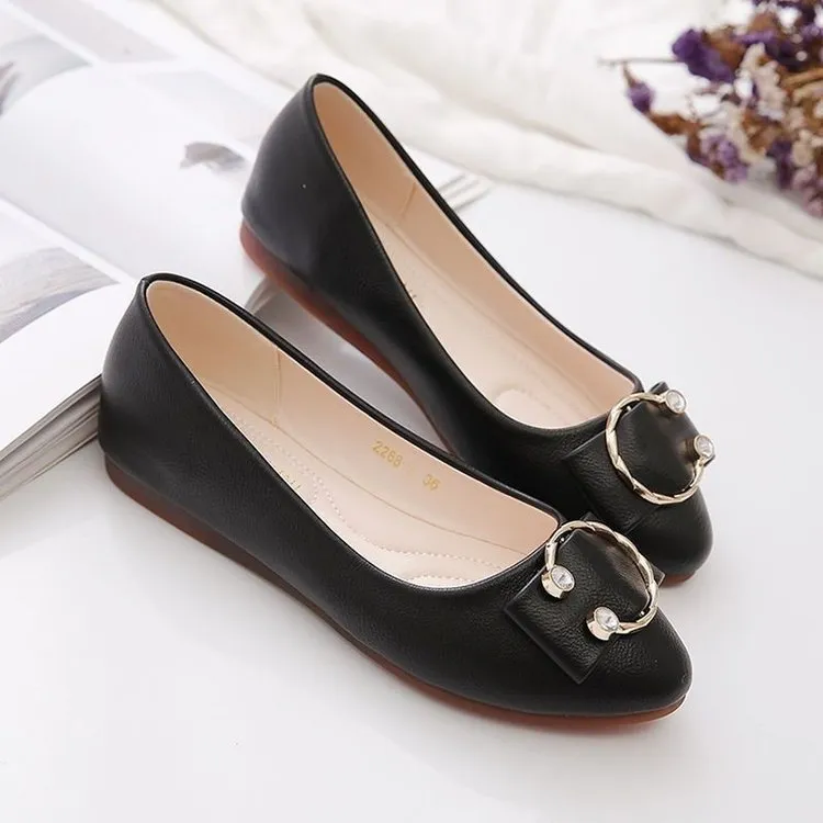 Soft Bottom Mary Jane Flat Low-cut Shoes