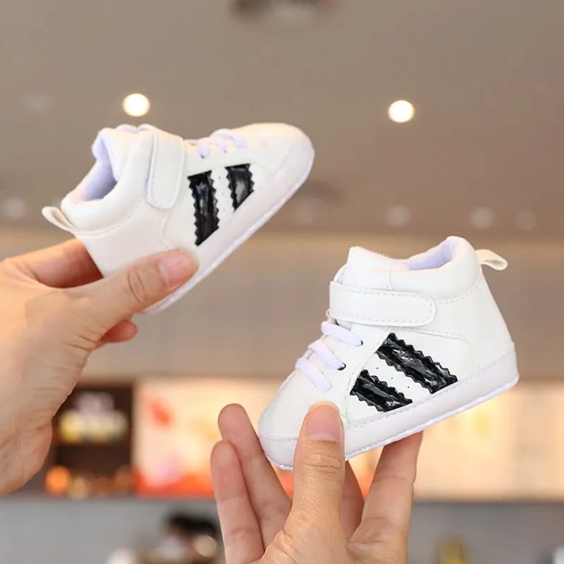 Soft Sole Hook & Loop First Walker Crib Shoes