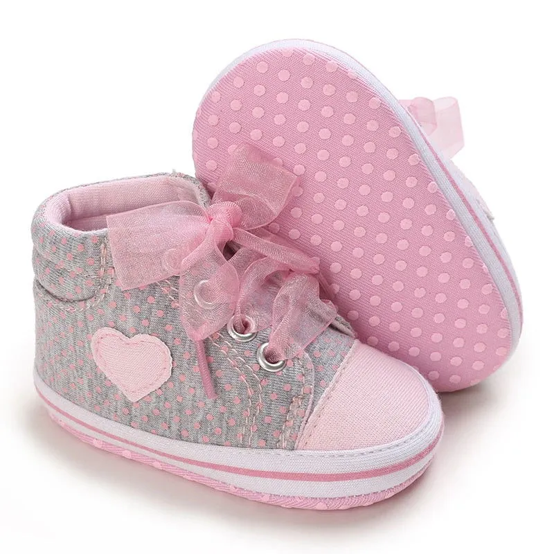 Soft Sole Hook & Loop First Walker Crib Shoes