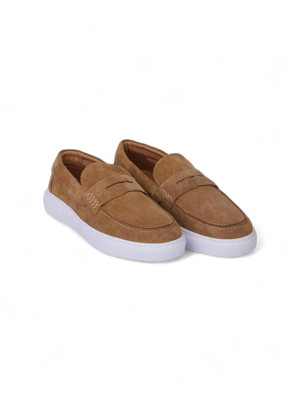 Stylish Slip On Moccasin Beige Shoes