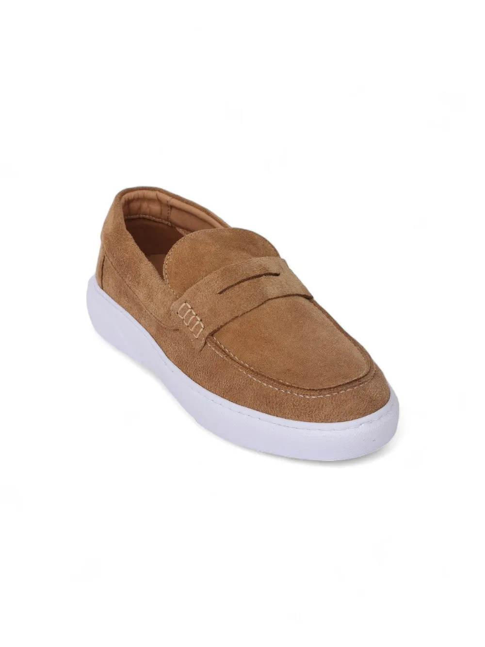 Stylish Slip On Moccasin Beige Shoes